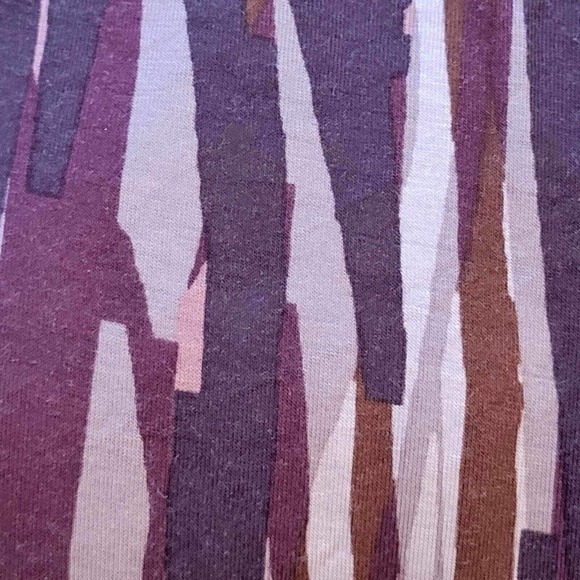 LOGO by Lori Goldstein Women's 3X Purple Striped Long Sleeve Scoop Neck Knit Top - Picture 4 of 9